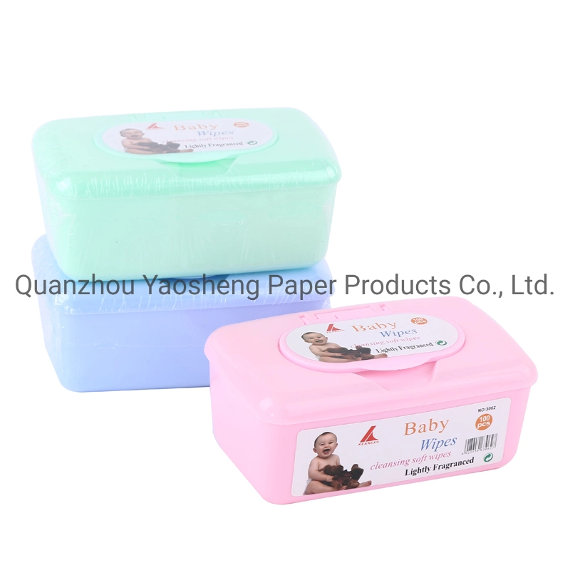 Plastic Box Daily Use Alcohol Free Baby Wet Wipes/ Wet Tissue