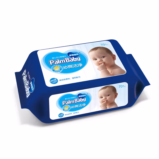 Salviettine umidificate monouso per neonati Baby Wipe 80/100 senza alcool